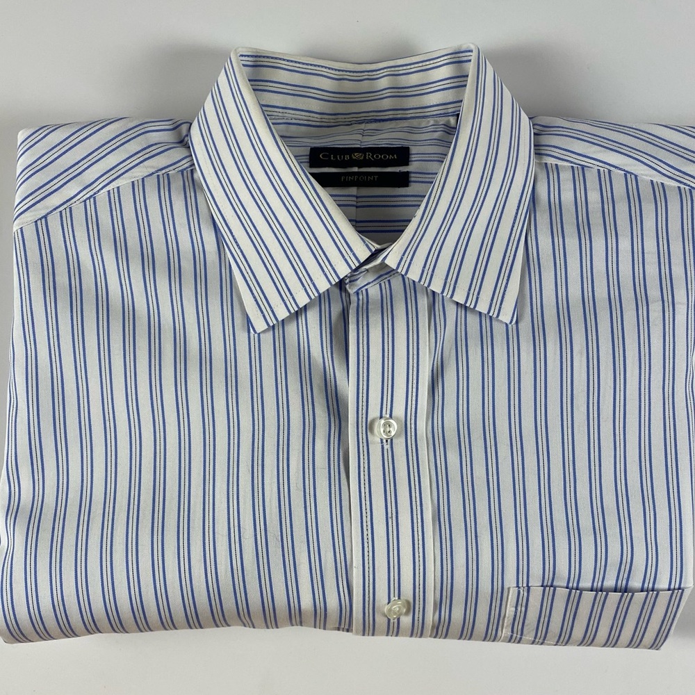 Club Room | 100% Cotton Easy Care French Cuff Men’s Dress Shirt | 16 32/33